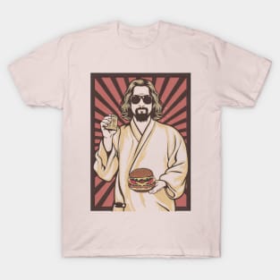 El Duderino and burger T-Shirt